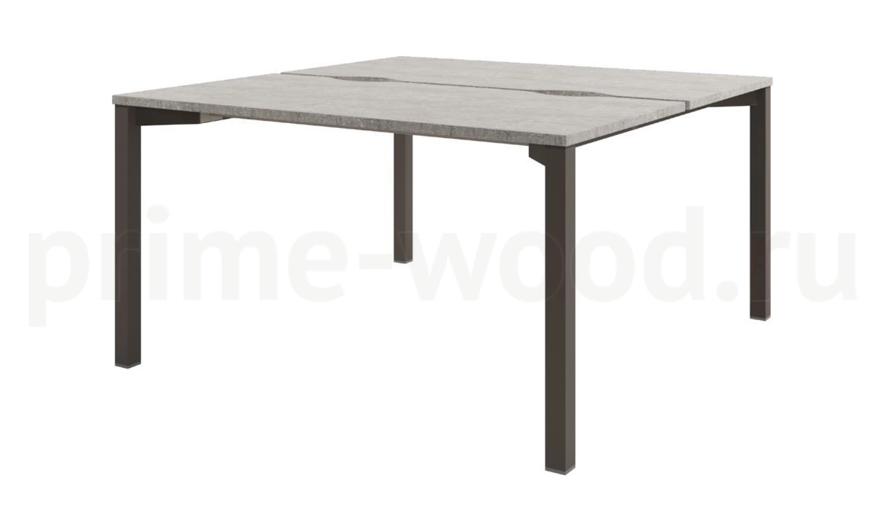 Стол-тандем на металлокаркасе Solution 140x143x75 арт. D-41 - фото 1