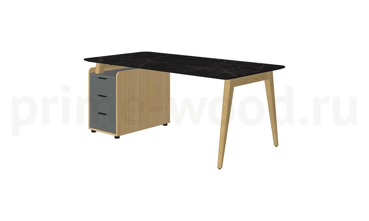 Стол рабочий прямой левый (для опорной тумбы) Remo 180x95x75 - фото 0