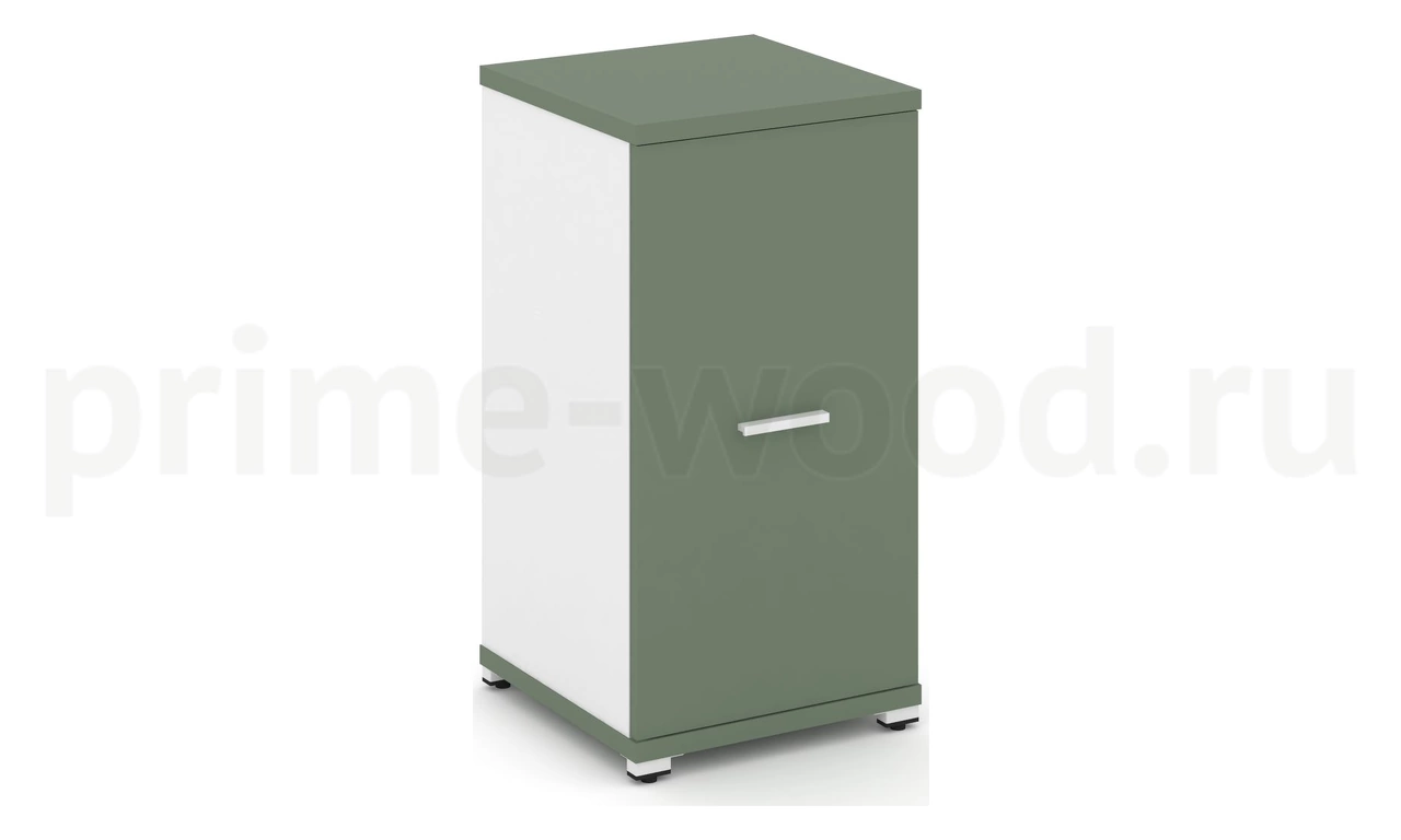 Шкаф одна узкая секция, 2 ниши CN.STU-213 B/W - фото 6
