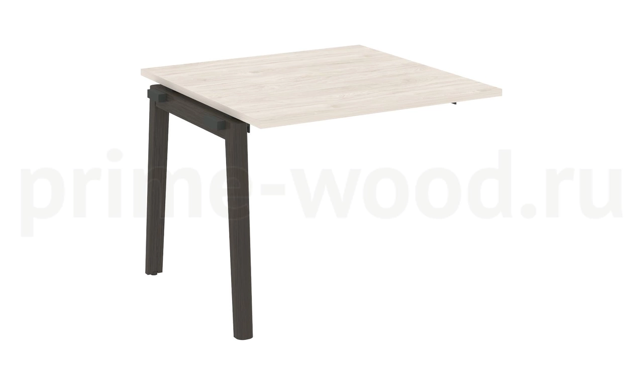 Проходной наборный элемент переговорного стола, опоры - массив дерева ONIX WOOD 98x98x75 - фото 4