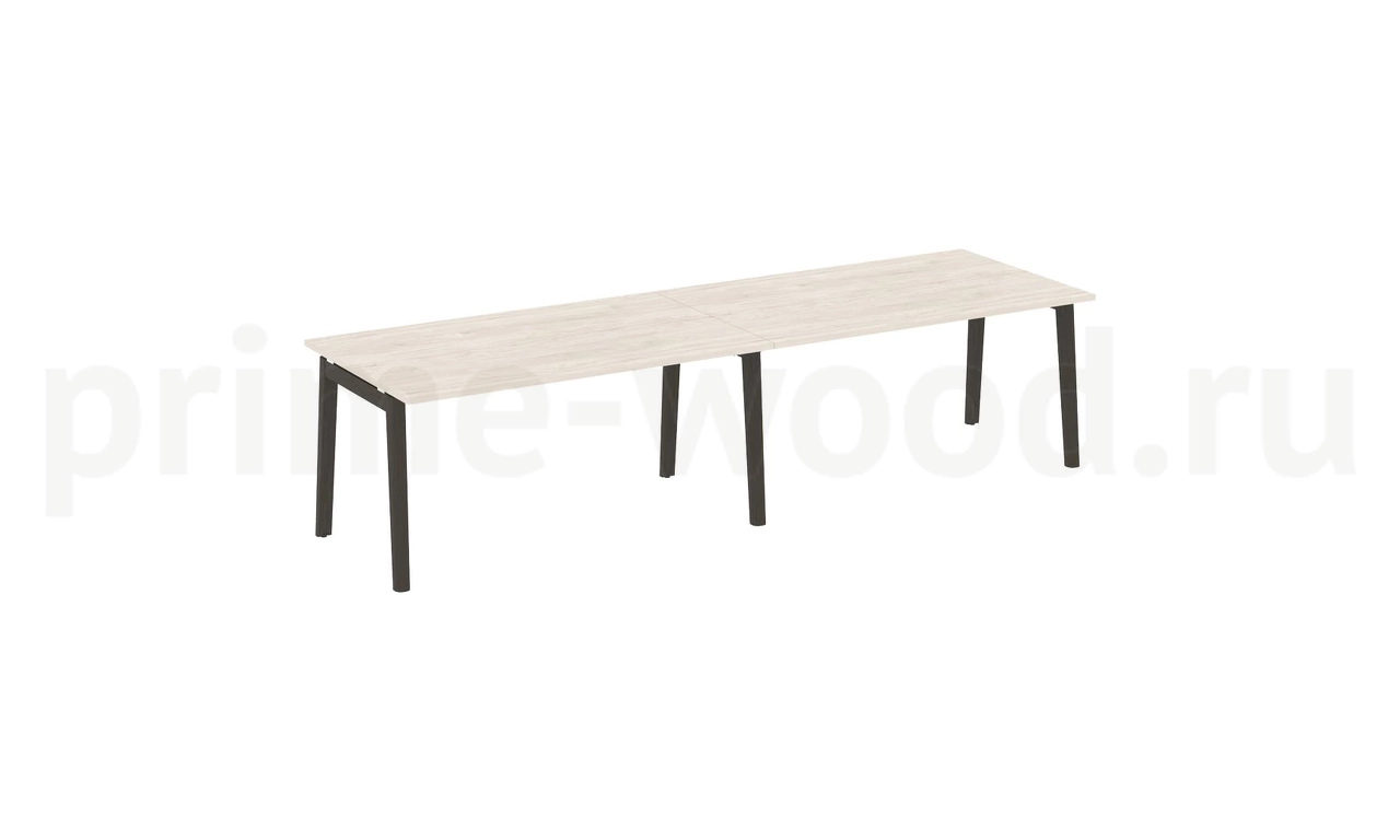 Стол переговорный (2 столешницы), опоры - массив дерева ONIX WOOD 316x98x75 - фото 4