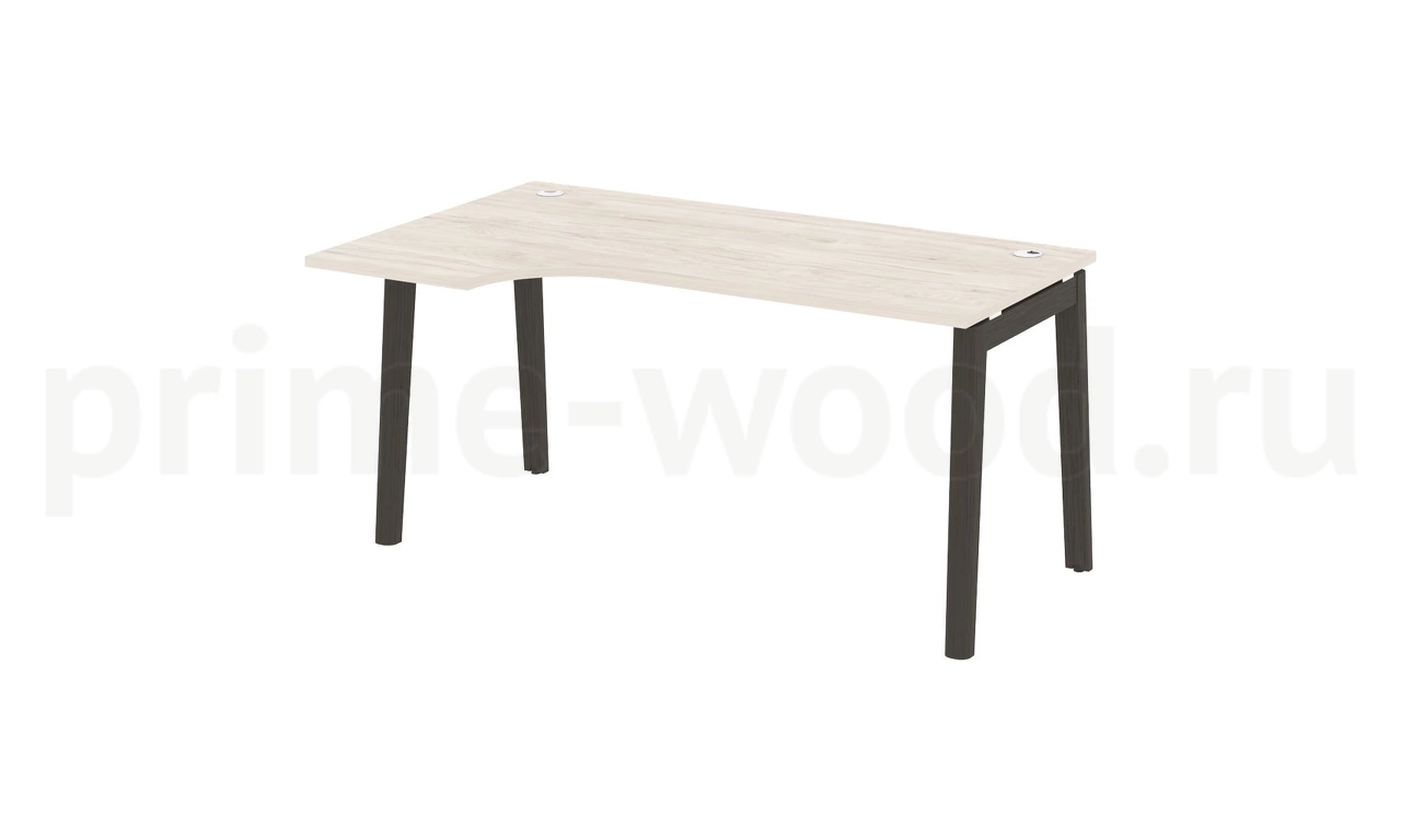 Стол эргономичный левый, опоры - массив дерева ONIX WOOD 158x98x75 - фото 4