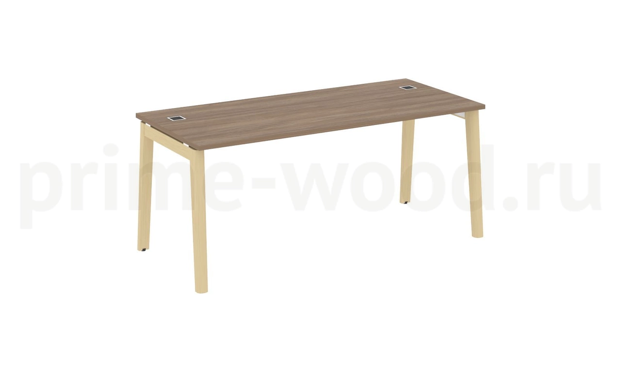 Стол рабочий руководителя, опоры - массив дерева ONIX WOOD DIRECT 178x80x75 - фото 4