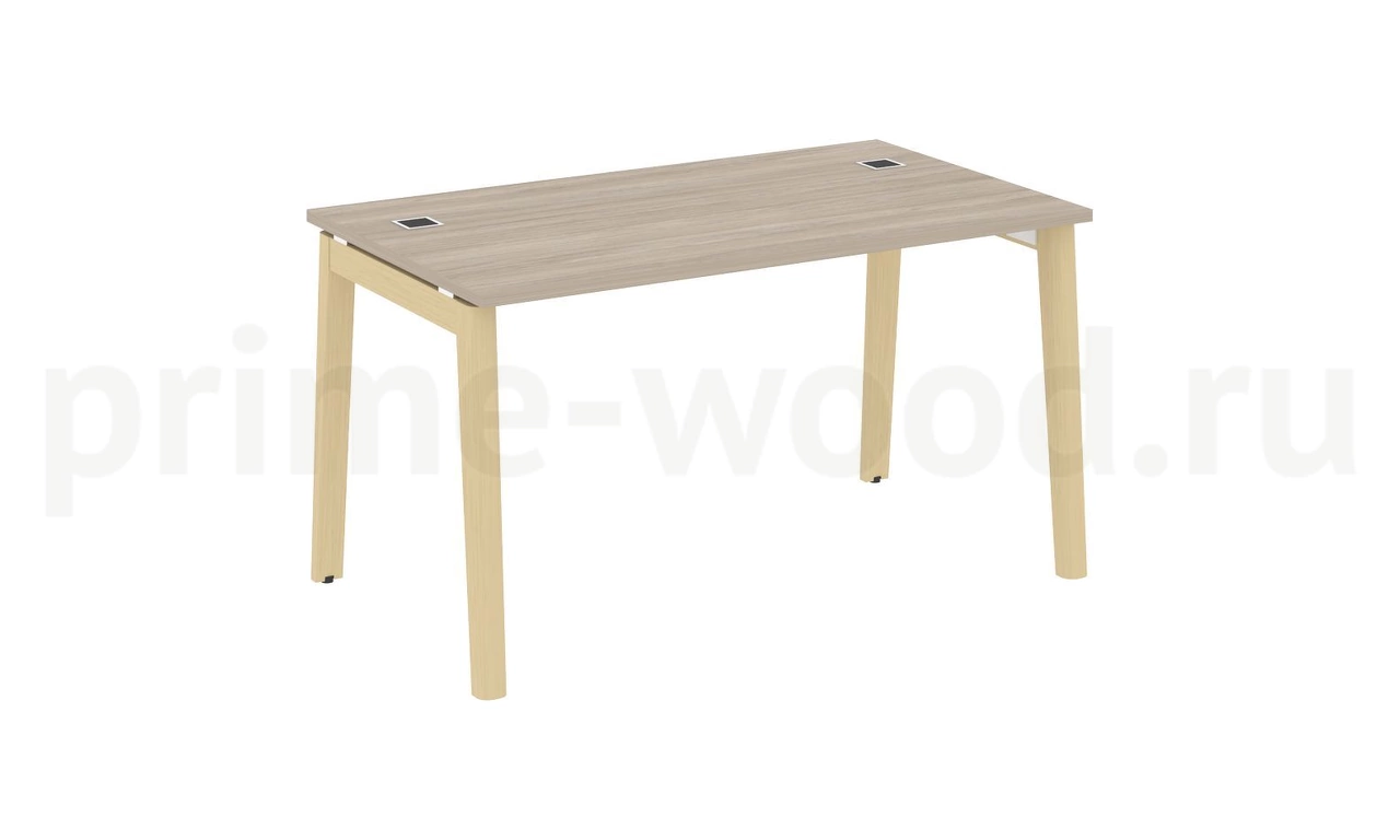 Стол рабочий руководителя, опоры - массив дерева ONIX WOOD DIRECT 138x80x75 - фото 1