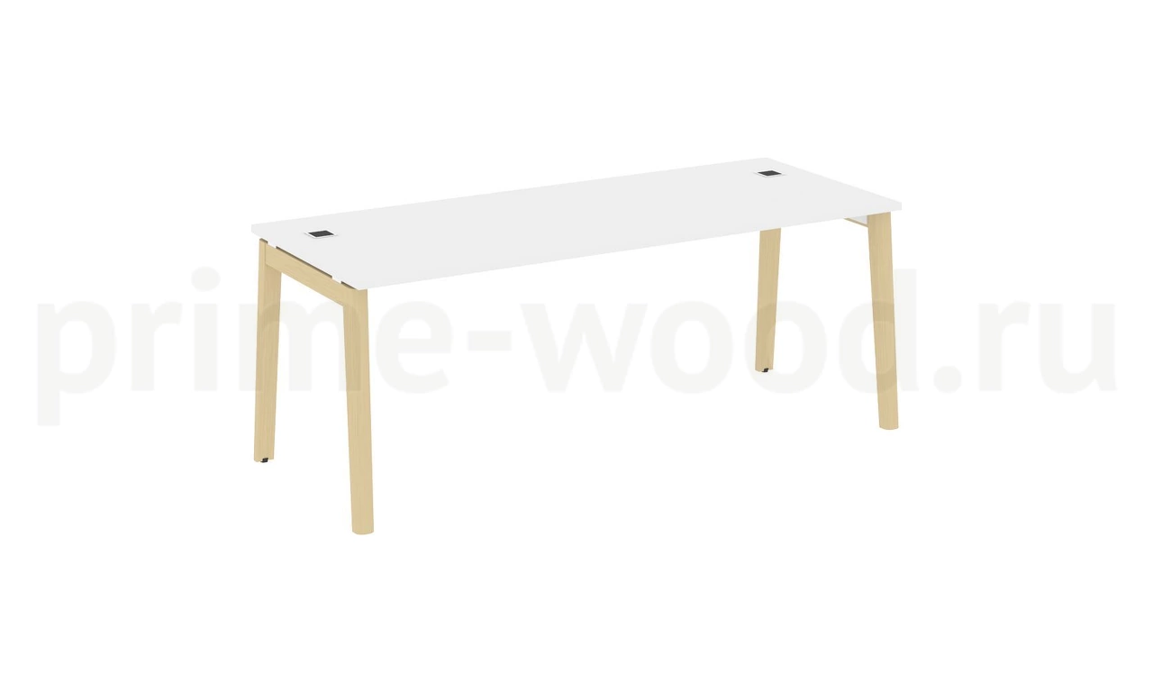 Стол рабочий руководителя, опоры - массив дерева ONIX WOOD DIRECT 198x80x75 - фото 7