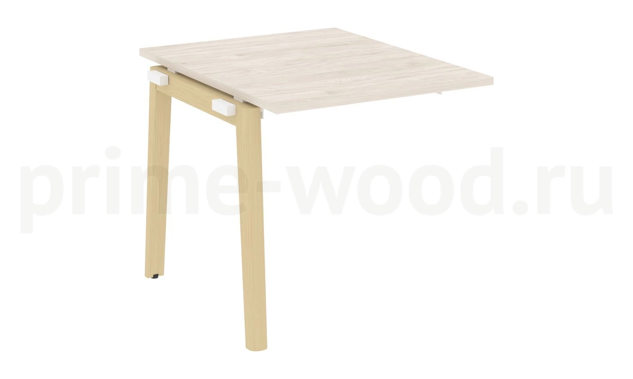 Проходной наборный элемент переговорного стола, опоры - массив дерева ONIX WOOD 78x98x75 - фото 5