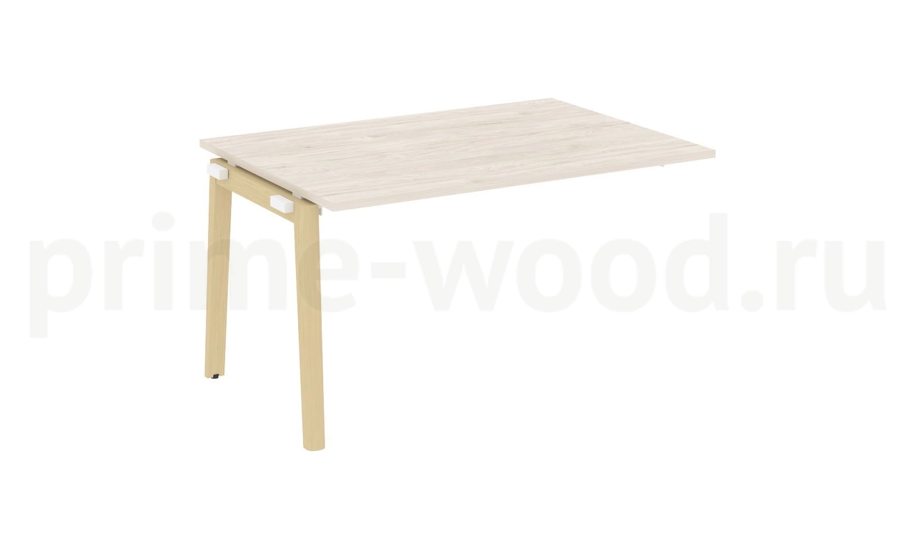 Проходной наборный элемент переговорного стола, опоры - массив дерева ONIX WOOD 138x98x75 - фото 5