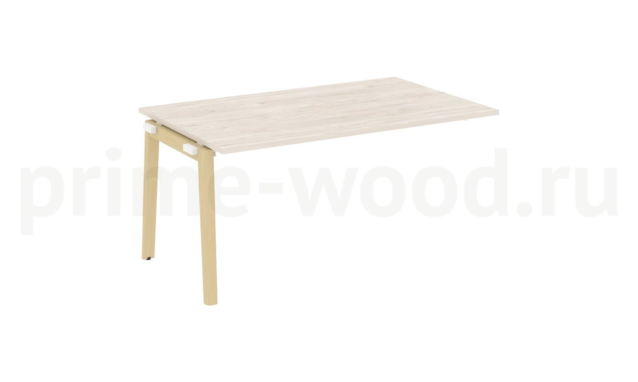 Проходной наборный элемент переговорного стола, опоры - массив дерева ONIX WOOD 158x98x75 - фото 5