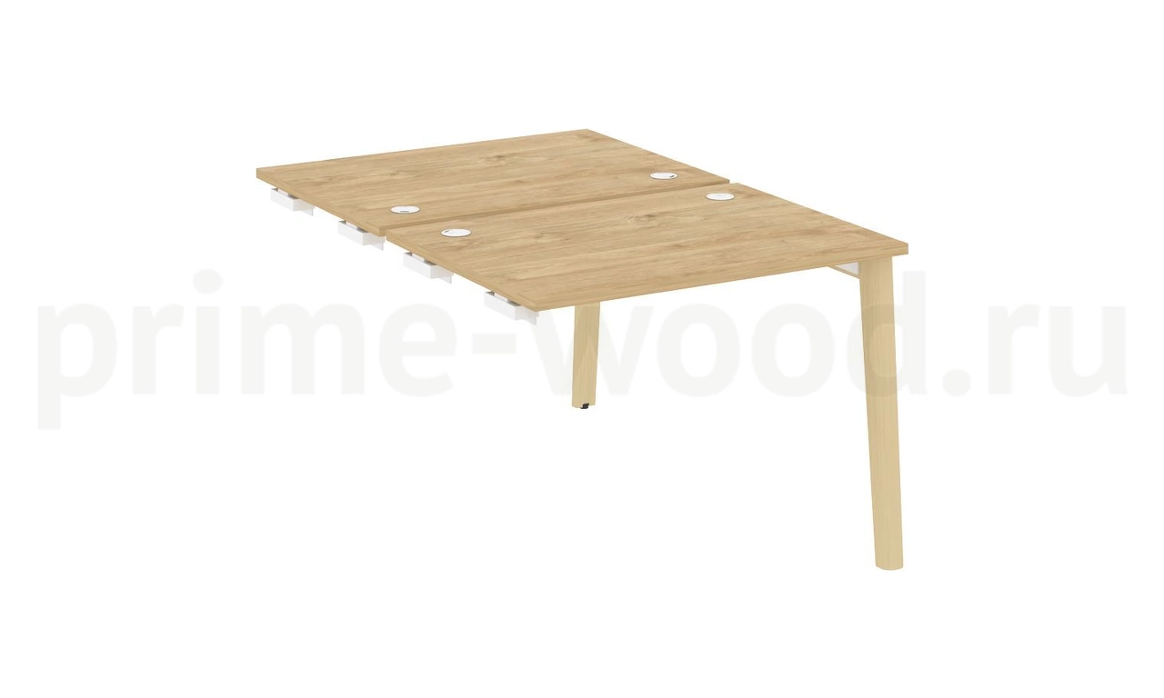 Стол-приставка двойной к опорным элементам, опоры - массив дерева ONIX WOOD 98x148x75 - фото 9