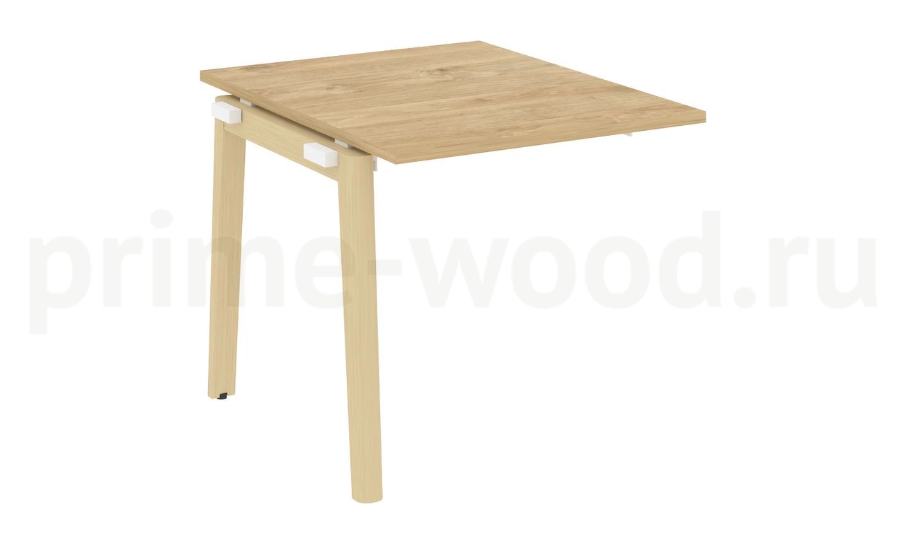 Проходной наборный элемент переговорного стола, опоры - массив дерева ONIX WOOD 78x98x75 - фото 9
