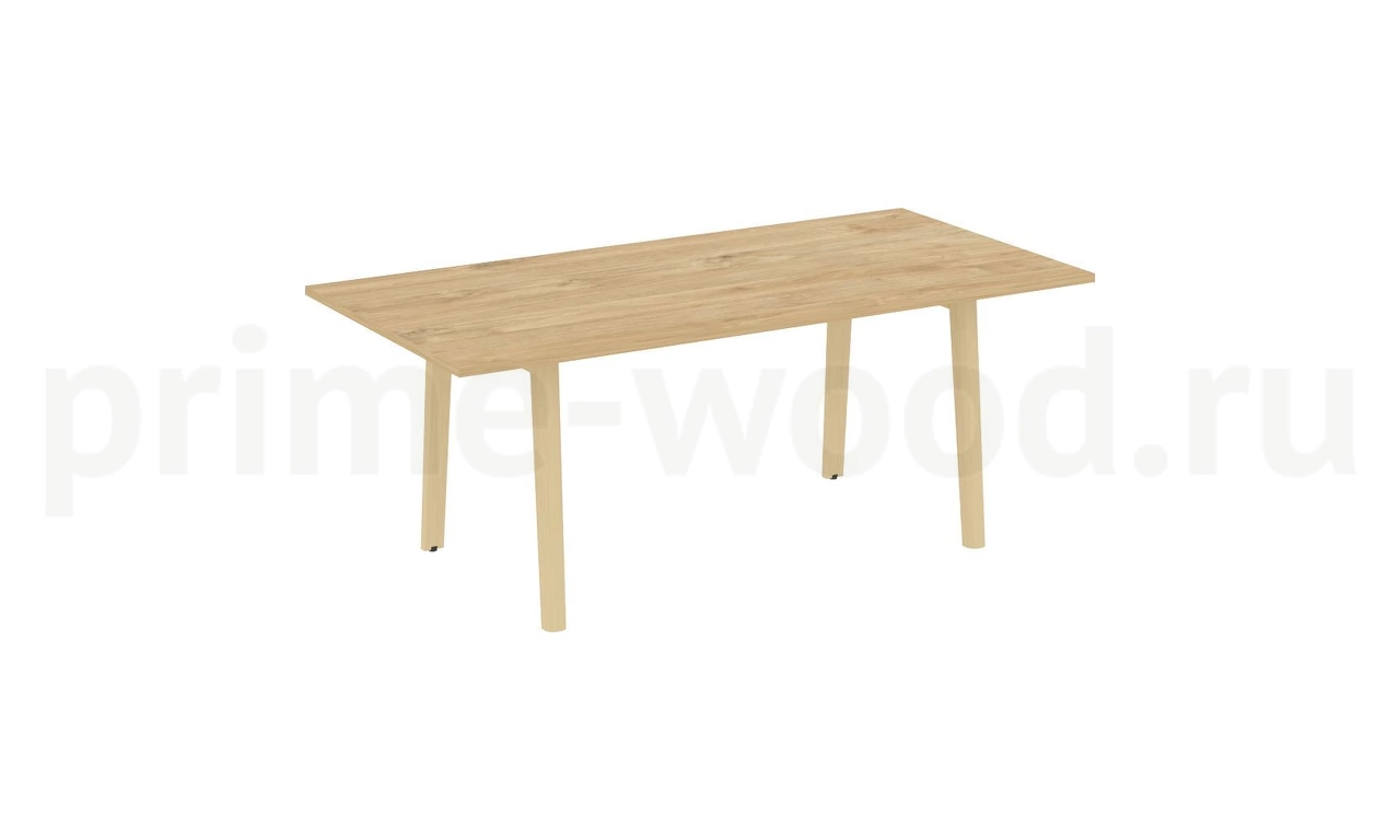 Стол переговорный, опоры - массив дерева ONIX WOOD 198x98x75 - фото 9