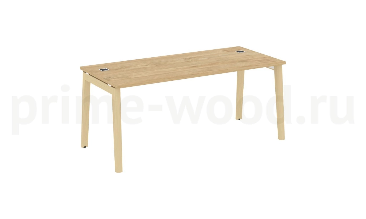 Стол рабочий руководителя, опоры - массив дерева ONIX WOOD DIRECT 178x80x75 - фото 10